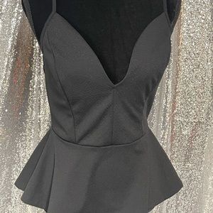 Black peplum top Arden B size large